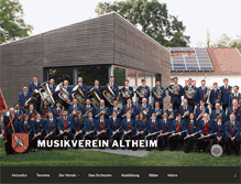 Tablet Screenshot of musikverein-altheim.de
